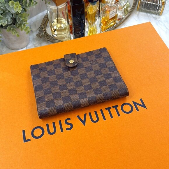 Louis Vuitton Handbags - Louis Vuitton Ebene Med. Damier Address/notebook From FRANCE never used